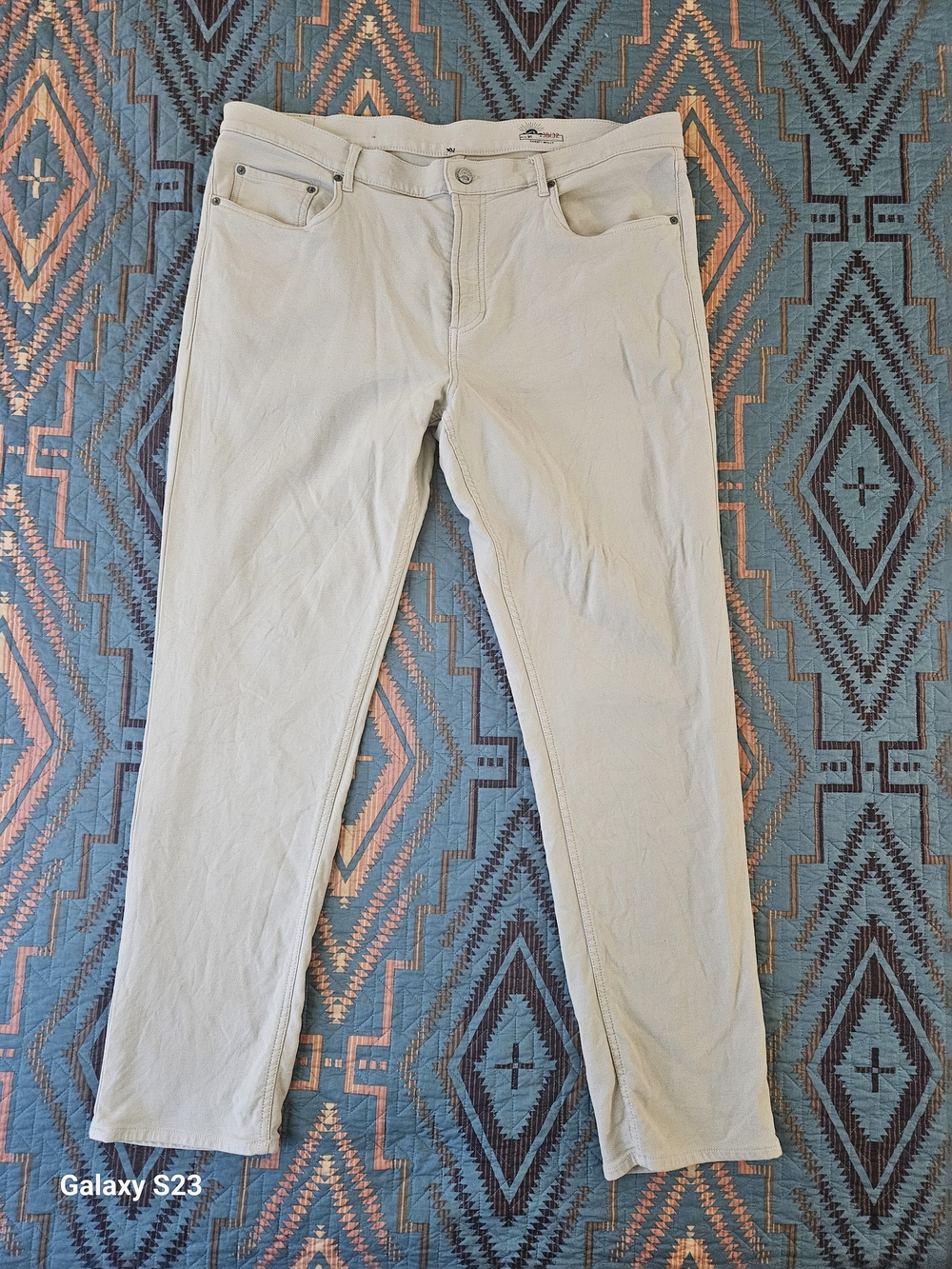 Faherty‎ Cream Straight Jeans